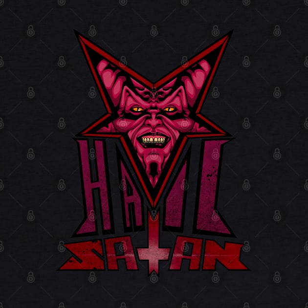 Hail Satan by forcefedartanddesign